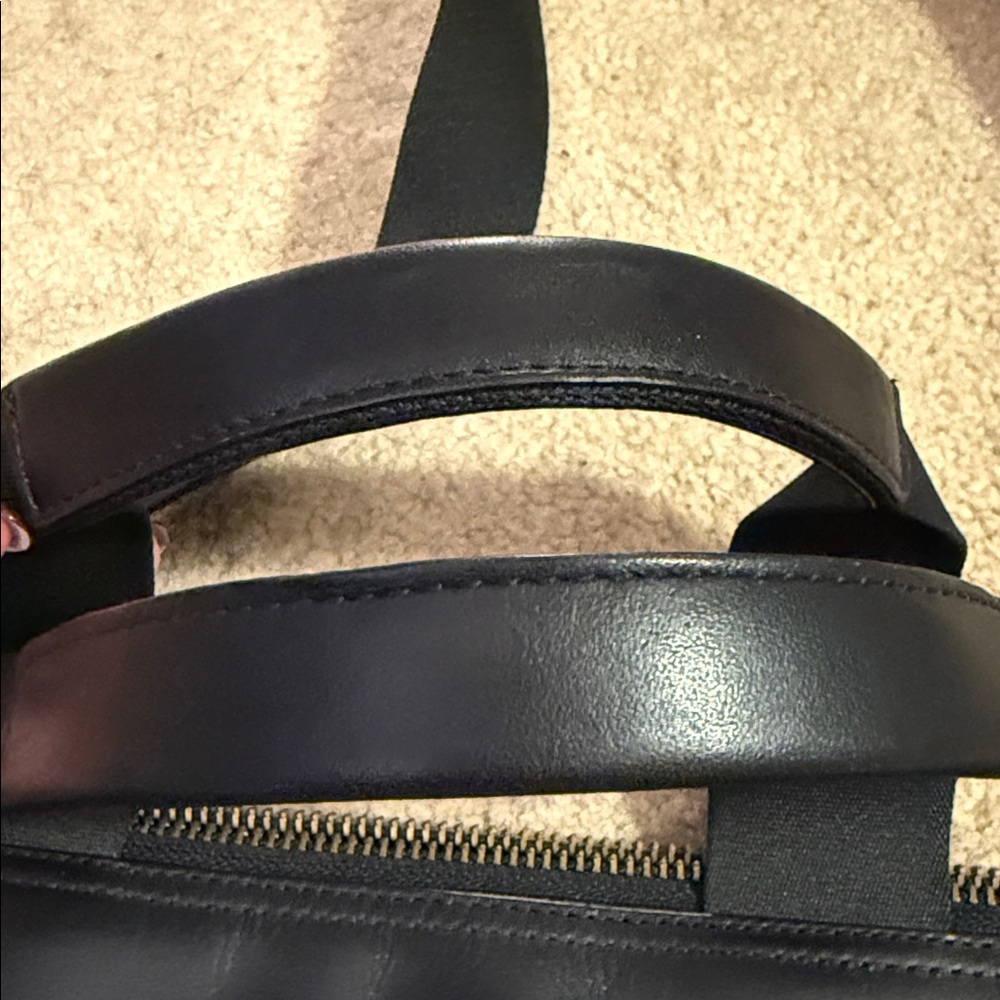 Coach Charles Foldover Tote Black & Grey Plaid - Picture 15 of 16